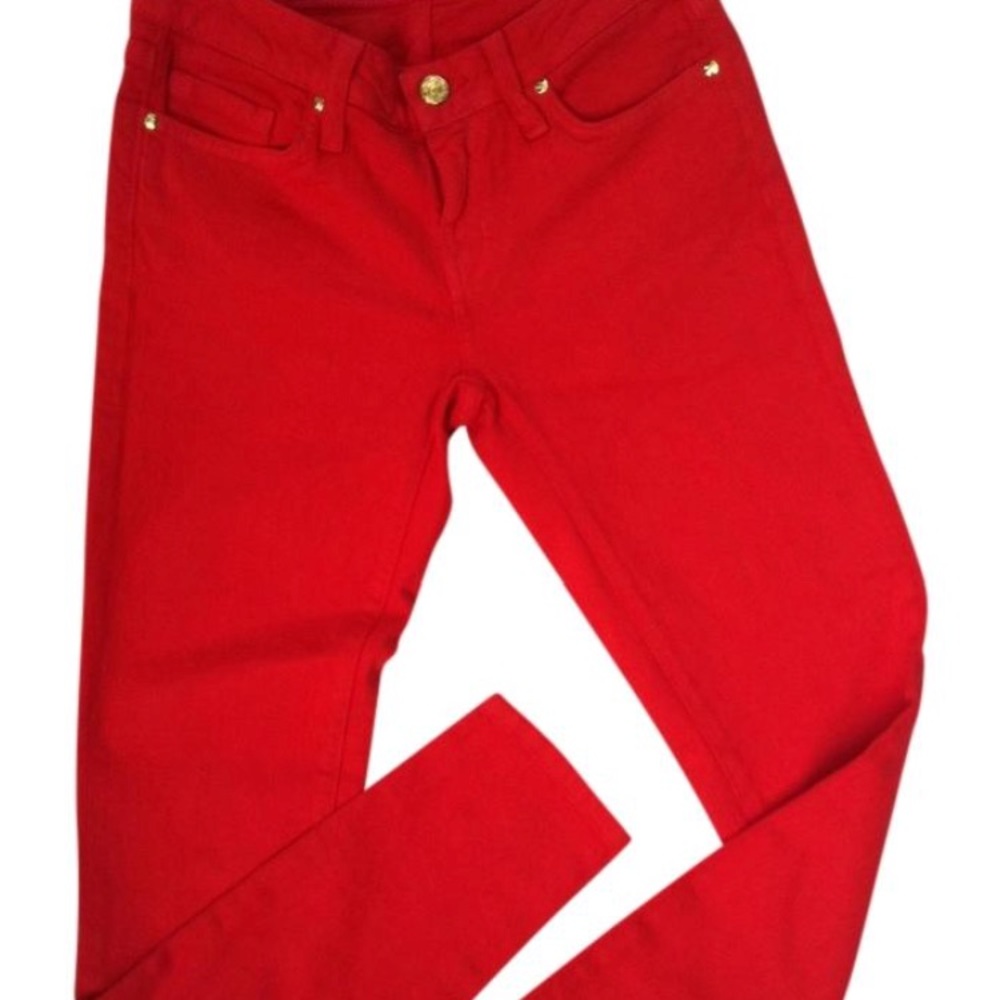 Kate Spade Red Skinny Jeans Size 23 // xxs